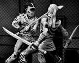 Teenage Mutant Ninja Turtles Black & White Casey Jones (Mirage Comics) 7" Inch Scale Action Figure - NECA