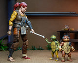 Teenage Mutant Ninja Turtles (The Last Ronin - The Lost Years) - Grammy April with Baby Yi & Moja 7" Inch Scale Action Figures - NECA