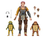 Teenage Mutant Ninja Turtles (The Last Ronin - The Lost Years) - Grammy April with Baby Yi & Moja 7" Inch Scale Action Figures - NECA