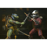Teenage Mutant Ninja Turtles (1990): Roof Top Battle Shredder Vs Leo (2 Pack) 7" Inch Scale Action Figures - NECA