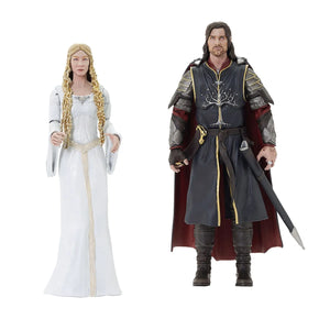 The Lord of the Rings Select Wave 10 Set of 2 (Aragorn & Lady Galadriel) Action Figures (Diamond Select Toys)