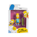 The Simpsons Bart with Blue Shirt and Skateboard 5" inch Scale Action Figure - Jakks Pacific