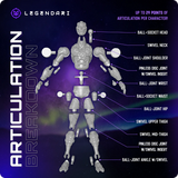 Legendari MeldMaster 7" Inch Scale Action Figure - MetaTravelers