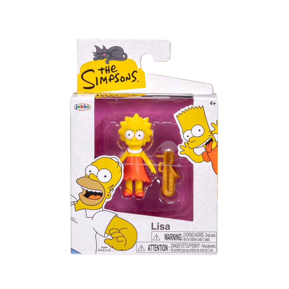 Simpson Props The Simpsons Wave 1 (Set of 5) 2 1/2-inch Scale Action Figures - Jakks ...