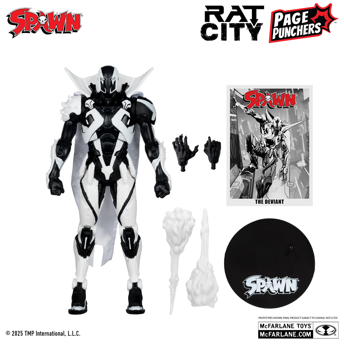 The Deviant (Spawn Rat City #1) with Comic (Line Art) Red Platinum Edi ...