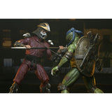 Teenage Mutant Ninja Turtles (1990): Roof Top Battle Shredder Vs Leo (2 Pack) 7" Inch Scale Action Figures - NECA