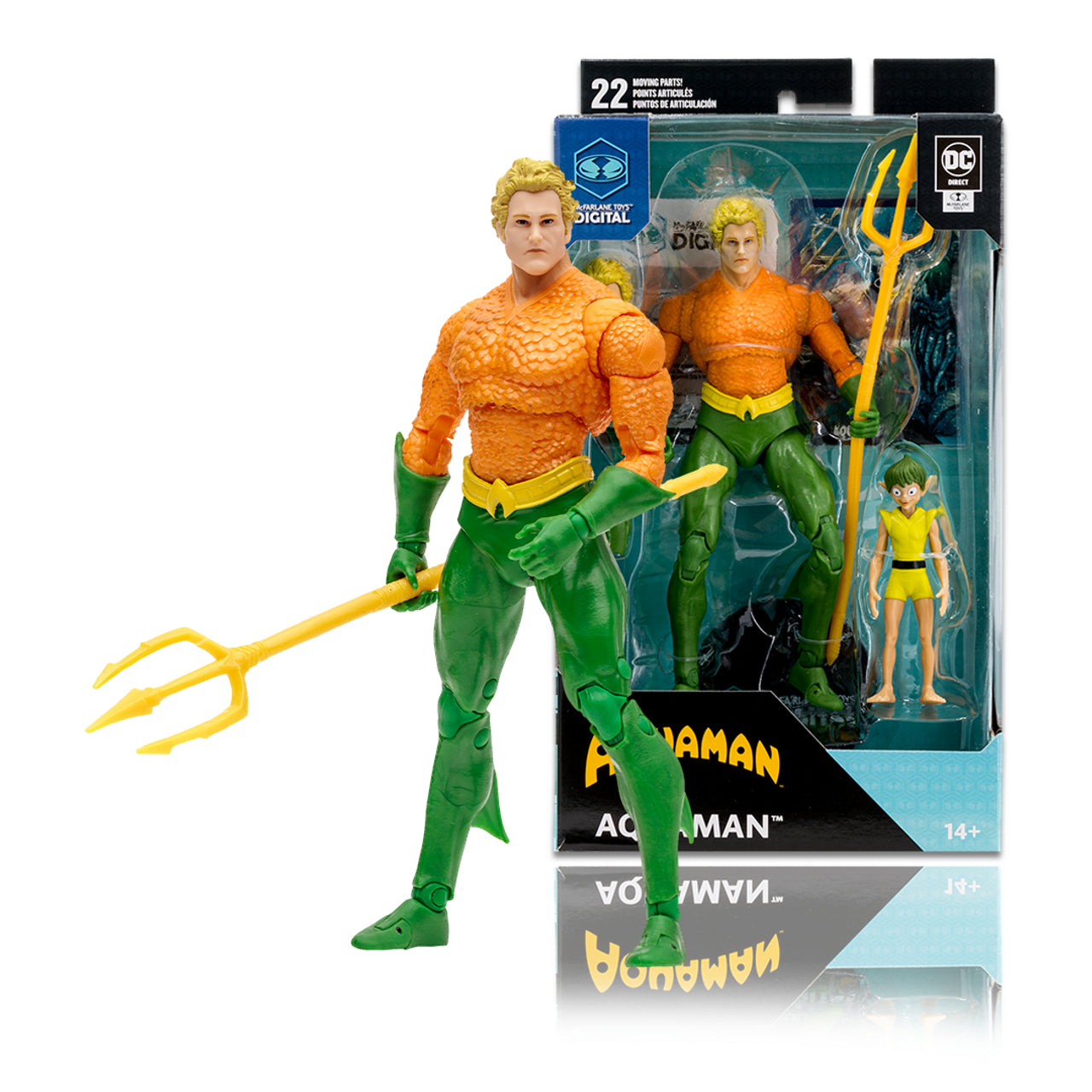 Vintage aquaman action shop figure
