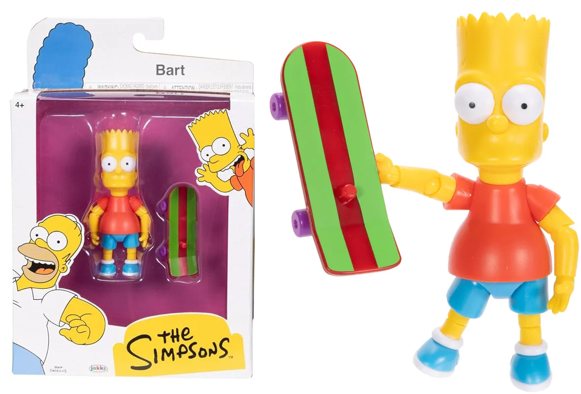 The Simpsons Bart 5 inch Scale Action Figure - Jakks Pacific – Props ...