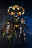 Batman (1989 Film) & Batman Returns 8" Scale Clothed Action Figure Bundle - Batman, Catwoman & The Penguin - NECA