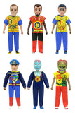 Ben Cooper Costume Kids Collection - Series 14 Costumed Action Figure Bundle (Kirk, Spock, Klingon, Captain Action, Dr. Evil & Martian) 6" Inch Scale Action Figures - NECA