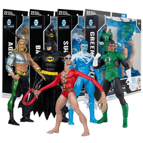 DC Multiverse JLA Bundle Set (Set of 4) w/Plastic Man 7
