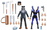 Teenage Mutant Ninja Turtles Cartoon Business Suit Casey Jones and Foot Soldier (Split) 7” Scale Action Figure - NECA
