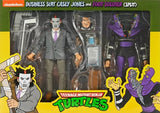 Teenage Mutant Ninja Turtles Cartoon Business Suit Casey Jones and Foot Soldier (Split) 7” Scale Action Figure - NECA