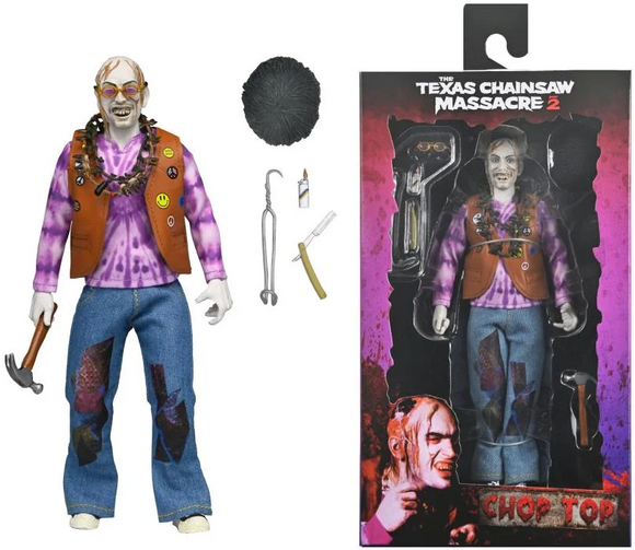 The Texas Chainsaw Massacre 2 - Chop Top 8” Inch Scale Clothed Figure - NECA