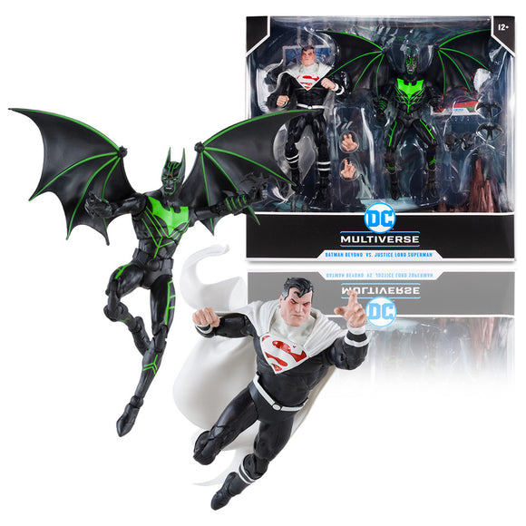 DC Multiverse Batman Beyond vs Justice Lord Superman Action Figure 2 Pack - McFarlane Toys