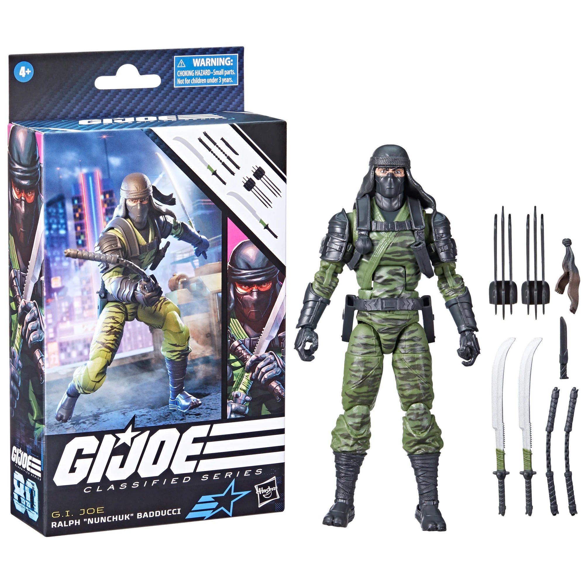 G.I. Joe Classified Series Ralph Nunchuk Badducci 80 6 Inch Action Props Replicas