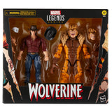 Wolverine 50th Anniversary Marvel Legends Logan vs Sabretooth 6" Inch Action Figure 2 Pack- Hasbro