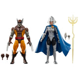 Wolverine 50th Anniversary Marvel Legends Wolverine and Lilandra Neramani 6" Inch Action Figure 2 Pack- Hasbro