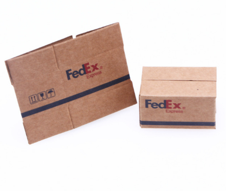 1/12 Scale Cardboard Boxes (FedEx Style) (5pcs) - Suitable for 6'