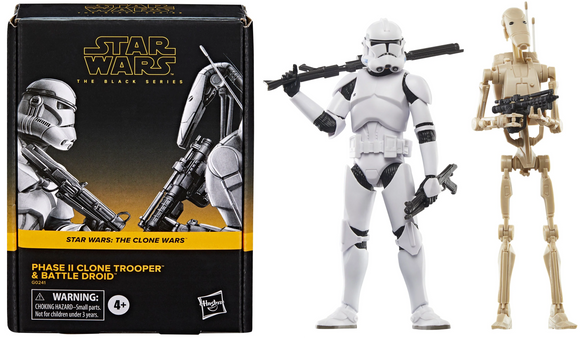 Star Wars The Black Series 6-Inch Phase II Clone Trooper & Battle Droid 6