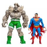 DC Multiverse Superman vs Doomsday Megafig (Gold Label) Action Figure 2 Pack - McFarlane Toys