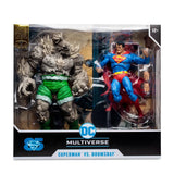 DC Multiverse Superman vs Doomsday Megafig (Gold Label) Action Figure 2 Pack - McFarlane Toys