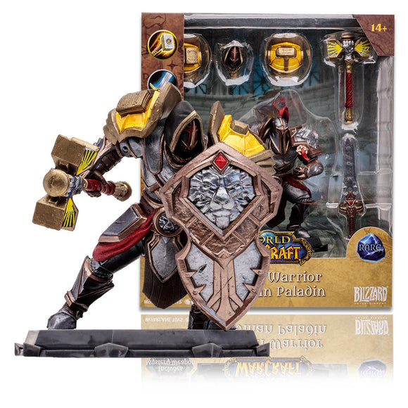 Human Warrior/Paladin: Rare (World of Warcraft) 1:12 Scale Posed Figure - McFarlane Toys