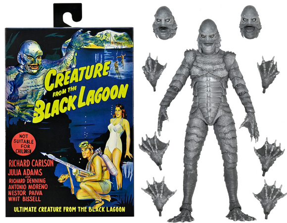 Universal Monsters Ultimate Creature from the Black Lagoon (B&W) 7″ Scale  Action Figure - NECA