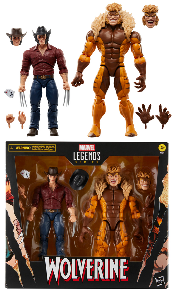 Wolverine 50th Anniversary Marvel Legends Logan vs Sabretooth 6