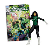 Green Lantern (Jessica Cruz) (DC Page Punchers: Green Lanterns #48) w/Comic(Red Platinum) 7" Inch Scale Action Figure - McFarlane Toys
