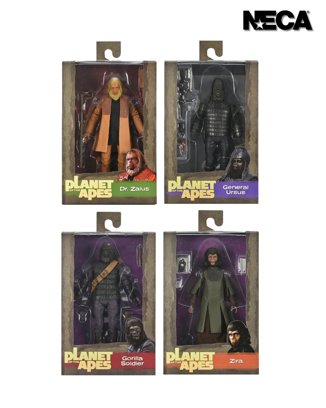 Planet of the Apes – Legacy Series Full Wave (Set of 4) 7” Scale