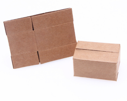 1/12 Scale Cardboard Boxes (Blank) (5pcs) - Suitable for 6'