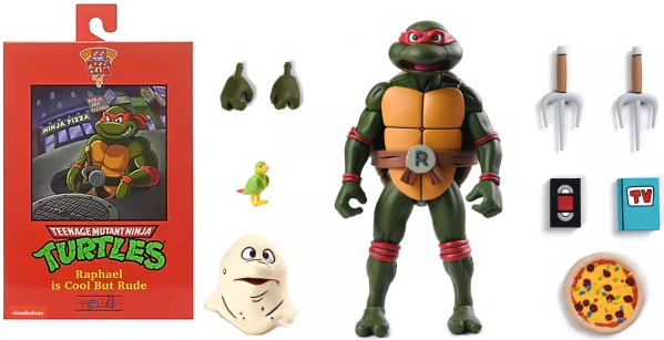 NECA TMNT Turtles In Time Series 2 - Action Figure Raphael 7 Pollici | Giocattolo Ufficiale