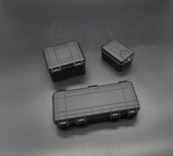1/12 Weapon Box Equipment Storage Boxes (Set of 3) - Suitable for 6'