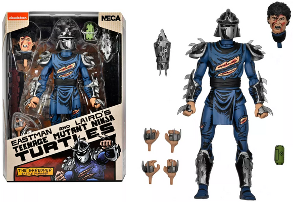 Teenage Mutant Ninja Turtles (Mirage Comics) Battle Damaged Shredder 7” Scale Action Figure - NECA