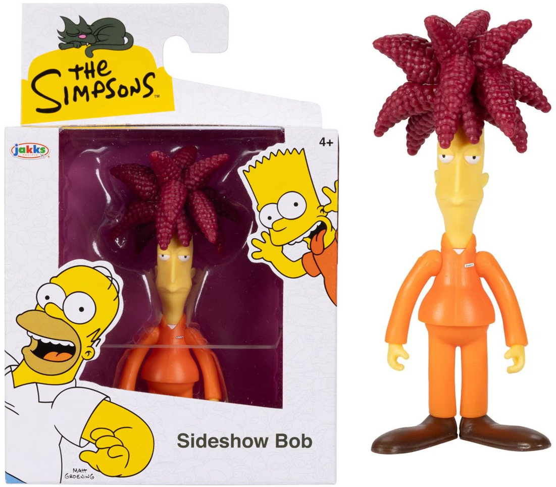 Simpson Props The Simpsons Sideshow Bob 2 1/2-inch Scale Action Figure - Jakks Pacif ...