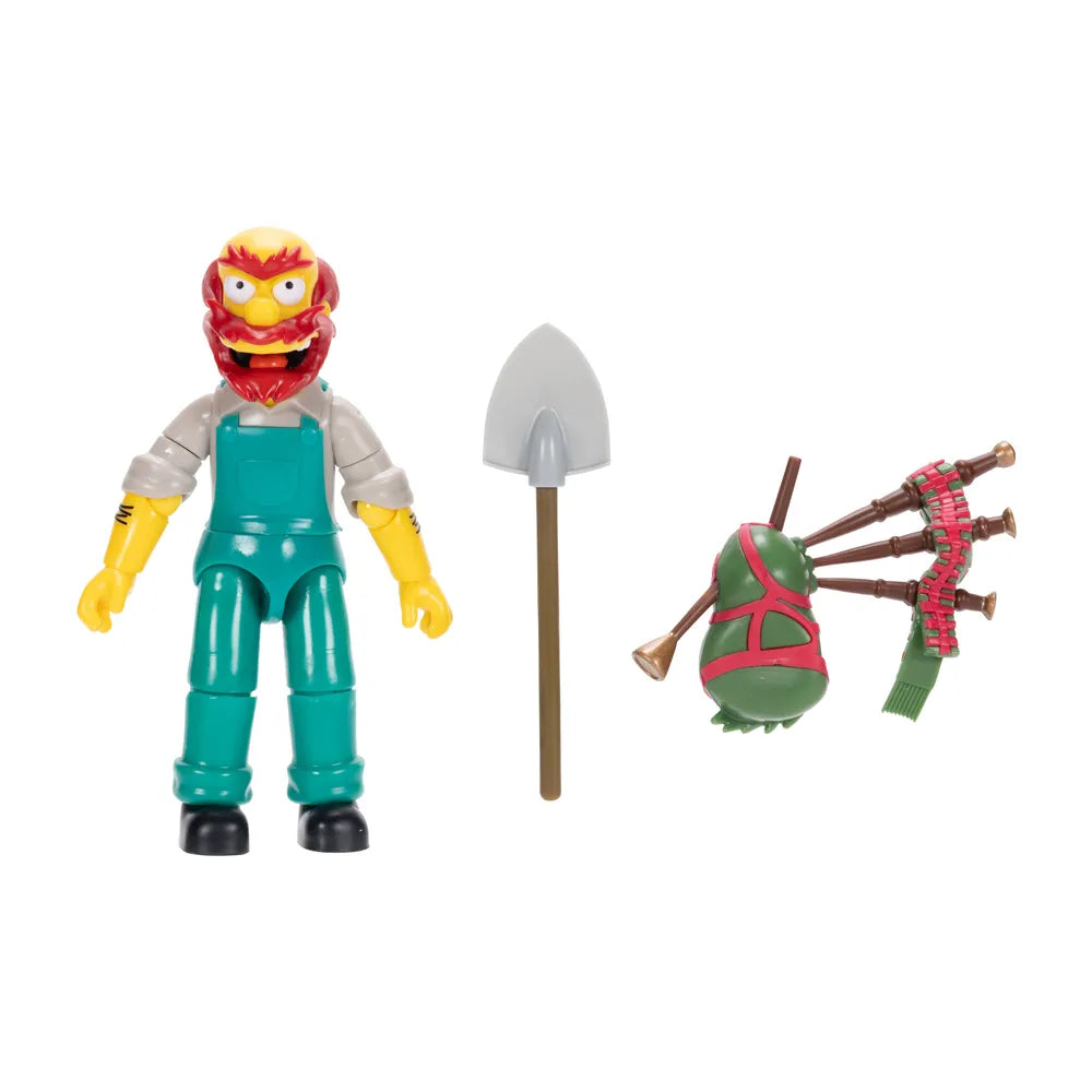 Simpson Props The Simpsons Groundskeeper Willie 5 inch Scale Action Figure - Jakks P ...