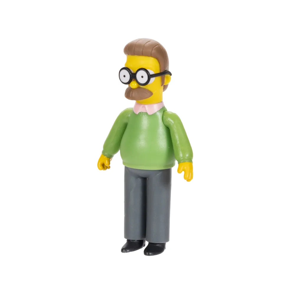 Simpson Props The Simpsons Ned Flanders 2 1/2-inch Scale Action Figure - Jakks Pacif ...