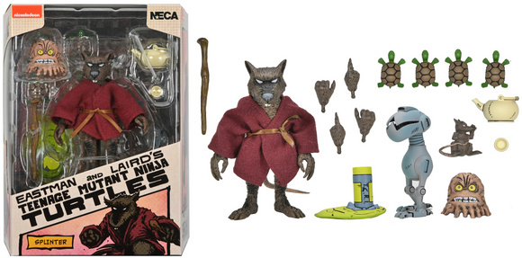 Teenage Mutant Ninja Turtles (Mirage Comics) Splinter 7” Scale Action Figure - NECA