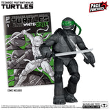 Page Punchers: Teenage Mutant Ninja Turtles Leonardo (Black, White, and Green Variant) 5" Figure w/Comic - McFarlane Toys