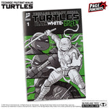 Page Punchers: Teenage Mutant Ninja Turtles Leonardo (Black, White, and Green Variant) 5" Figure w/Comic - McFarlane Toys