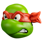 Teenage Mutant Ninja Turtles - Raphael Retro Mask - Trick Or Treat Studios