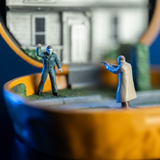 Halloween (1978) - Myers House Pumpkin Micro Maniacs Playset - Trick or Treat Studios