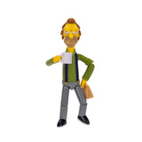 The Simpsons Lenny Leonard with Lunch Bag 5" inch Scale Action Figure - Jakks Pacific