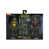 Teenage Mutant Ninja Turtles (1990): Roof Top Battle Shredder Vs Leo (2 Pack) 7" Inch Scale Action Figures - NECA