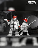 Teenage Mutant Ninja Turtles Mirage Comics First Appearance Turtles (Black and White) 7" Inch Scale Action Figure 2 Pack - NECA