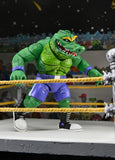 Teenage Mutant Ninja Turtles (Archie Comics) Stump Wrestling Leatherhead 7" Inch Scale Action Figure - NECA