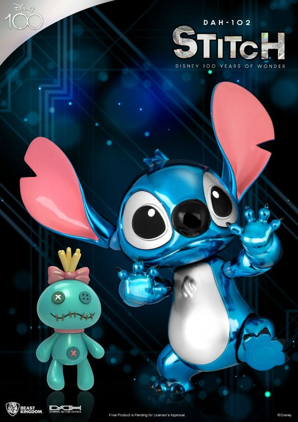 Disney 100 Years of Wonder Lilo & Stitch Stitch DAH-102 Dynamic 8-Ction Heroes Action Figure - Beast Kingdom