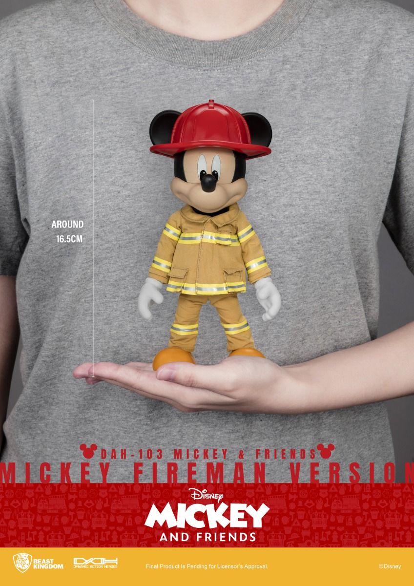 Mickey and Friends Mickey Mouse Fireman DAH-103 Dynamic 8-Ction