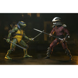 Teenage Mutant Ninja Turtles (1990): Roof Top Battle Shredder Vs Leo (2 Pack) 7" Inch Scale Action Figures - NECA